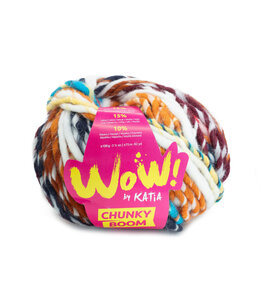 Katia WoW Chunky Boom - 303 - Bruin-Rood-Zwart