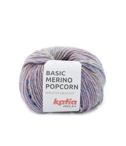 Katia Basic merino Popcorn  201 - Lavendel-Meerkleurig