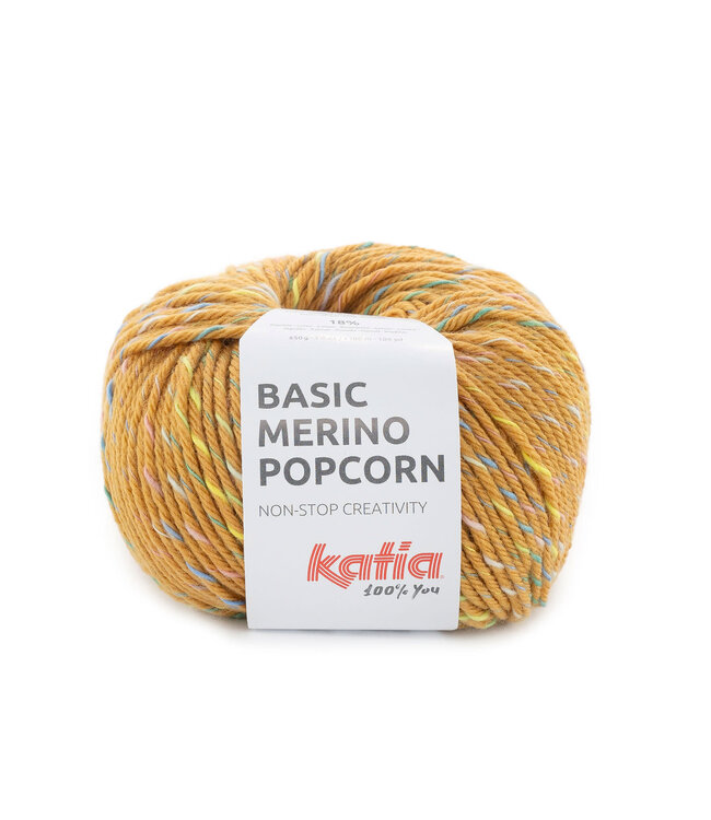 Katia Basic merino Popcorn  204  - Karamel-Meerkleurig