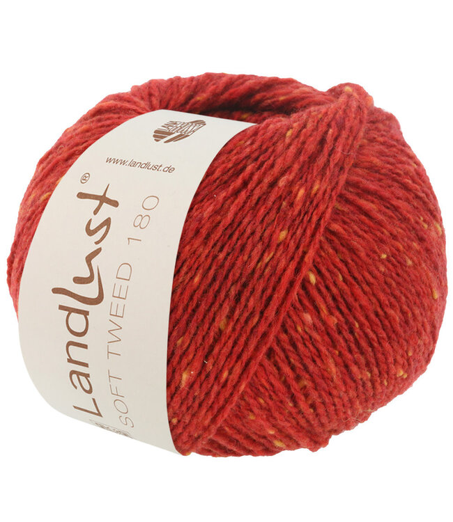 Lana Grossa Landlust Soft Tweed 180 - 111- gevlekt rood