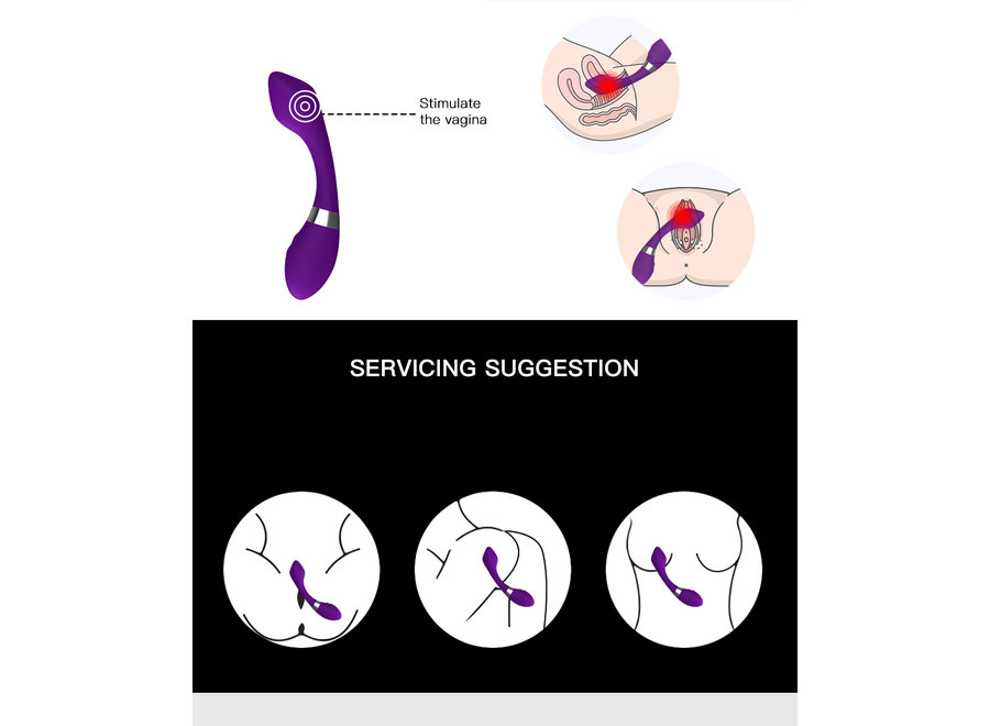Sextensions® Emily 1- Vibrator G spot voor het ultieme orgasme - Paars