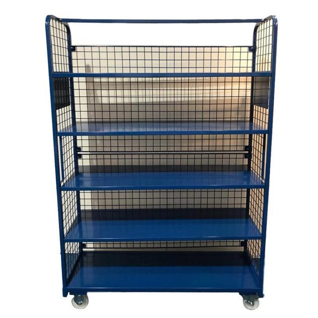 Order Picking Mesh Shelf Trolley Rollcontainer