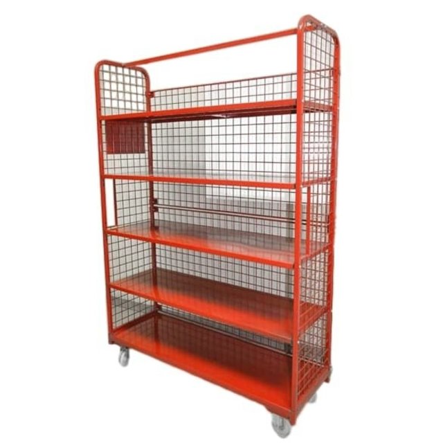 Order Picking Mesh Shelf Trolley Rollcontainer