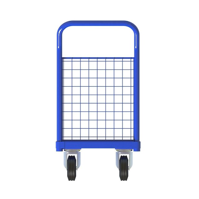 Wózek roboczy Wózek magazynowy platformowy z osiatkowanym uchwytem 120x60 Wózek roboczy Wózek magazynowy platformowy z osiatkowanym uchwytem 120x60