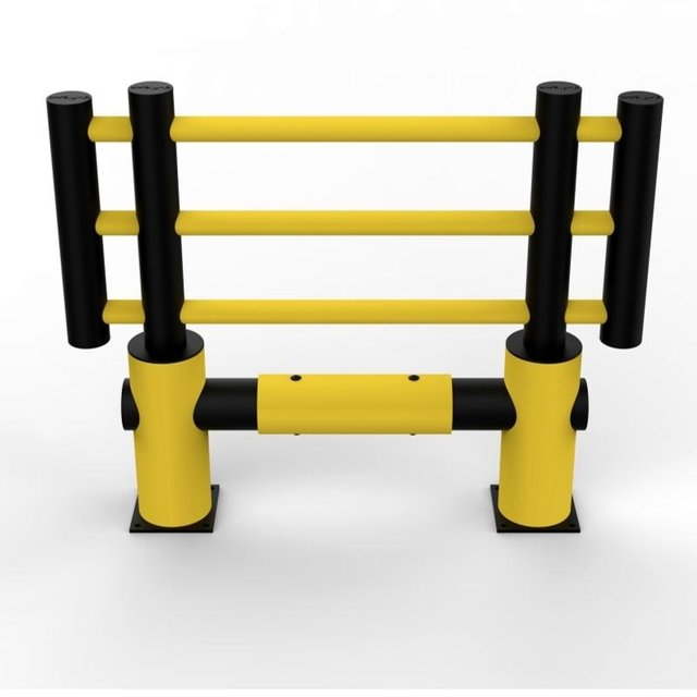 Traffic barrier MACHINE PROTECTIVE FENCE d-flexx KILO Traffic barrier MACHINE PROTECTIVE FENCE d-flexx KILO