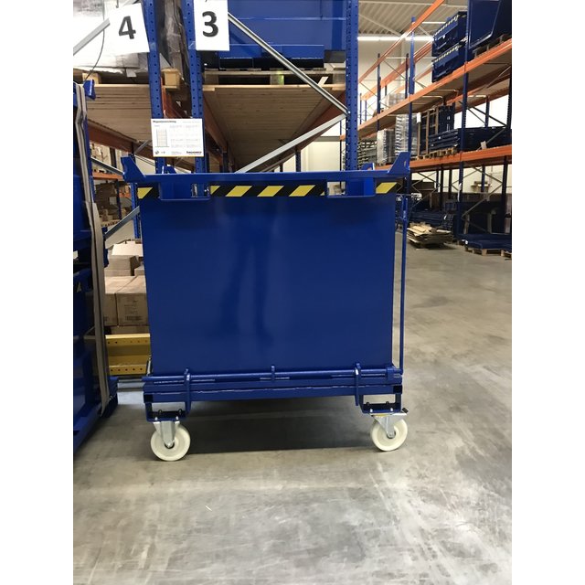 Chip Container 1300L with Lifting Eyes Hinged Bottom Tipper Container for Forklift and Crane BB-model Chip Container 1300L with Lifting Eyes Hinged Bottom Tipper Container for Forklift and Crane BB-model
