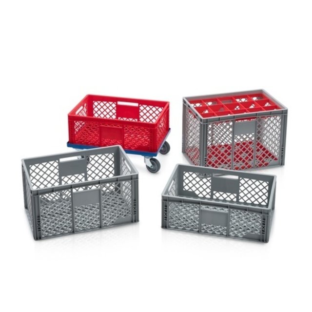 Eurobox Perforowany 60x40x32 cm Plastikowa skrzynka perforowana