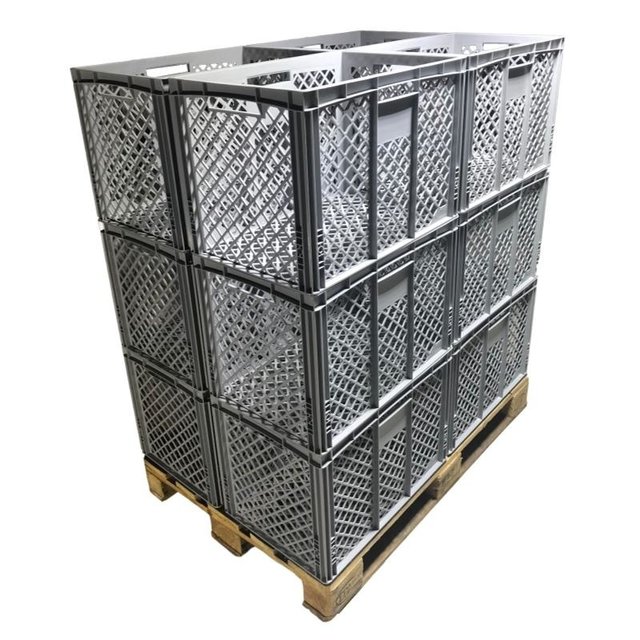 Eurobox Perforowany 60x40x42 cm Skrzynka Plastikowa Perforowana