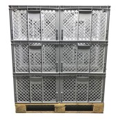 Eurobox Perforowany 60x40x42 cm Skrzynka Plastikowa Perforowana