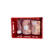 Crate box for meat 60x40x20 cm Euro E2 open handle