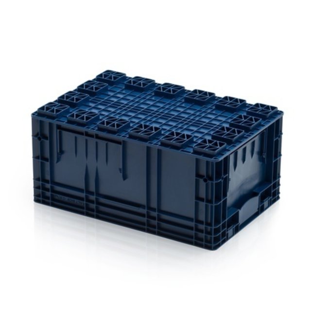 R-KLT Eurocrate 60x40x28 cm Euro container KTL box  with Reinforced Grid Bottom
