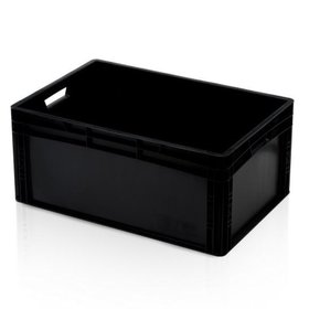 Skrzynka Plastikowa EURO 60x40x27 cm Czarna Eurobox KLT