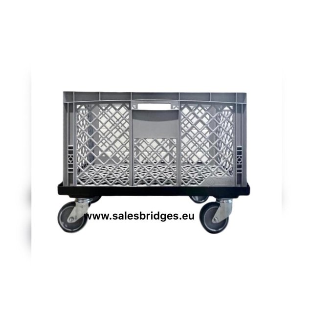 Euro Container Transport dolly KLT Eurobox 60x40 cm Black