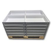 Skrzynka Plastikowa EURO 60x40x12 cm z zamkniętymi uchwytami Eurobox Świetna oferta