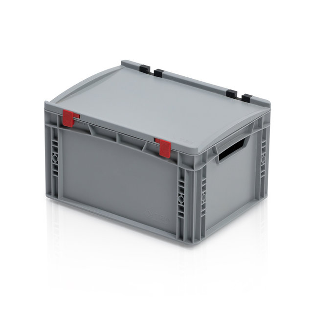 Eurobox Universal 40x30x23,5 cm with lid open handle Euro container KTL box Eurobox Universal 40x30x23,5 cm with lid open handle Euro container KTL box
