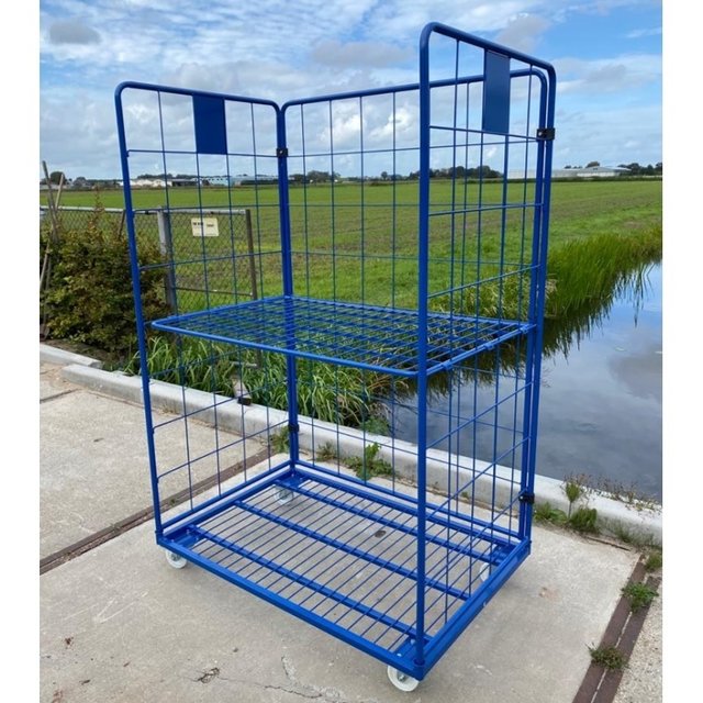 Maxi Steel Roll Container with 3 sides with powdercoating demountable (H) 1800 mm