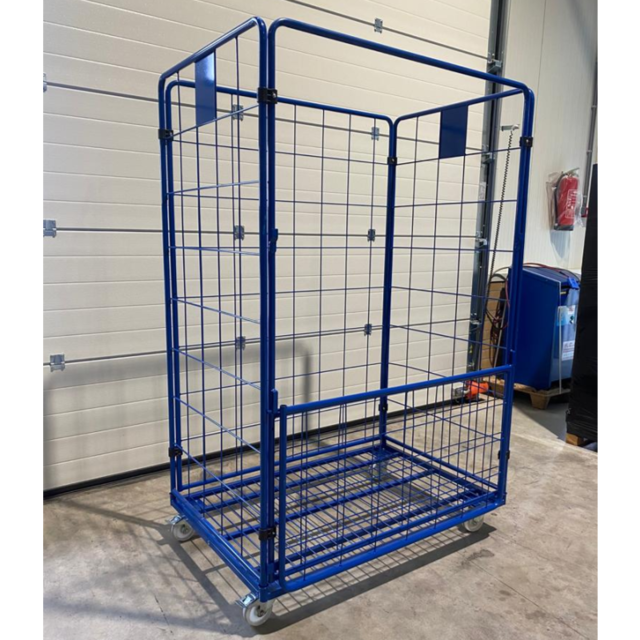 Maxi Steel Roll Container with 4 sides with powdercoating demountable (H) 1800 mm