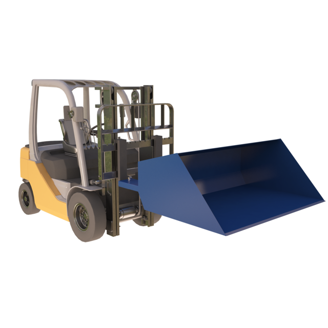 Szufla hydrauliczna 750L do wózka widłowego