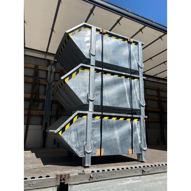Kontener budowlany ocynkowany ogniowo Kontener na gruz Kontener na odpady budowlane 1000L 1500 kg Kontener budowlany ocynkowany ogniowo Kontener na gruz Kontener na odpady budowlane 1000L 1500 kg