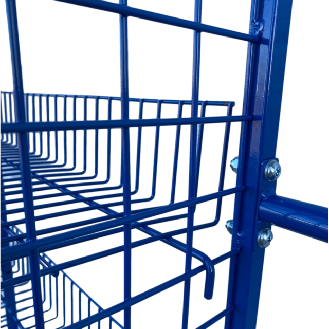 Wózek kontener siatkowy kompletacyjny z uchwytami  70x40x156 cm