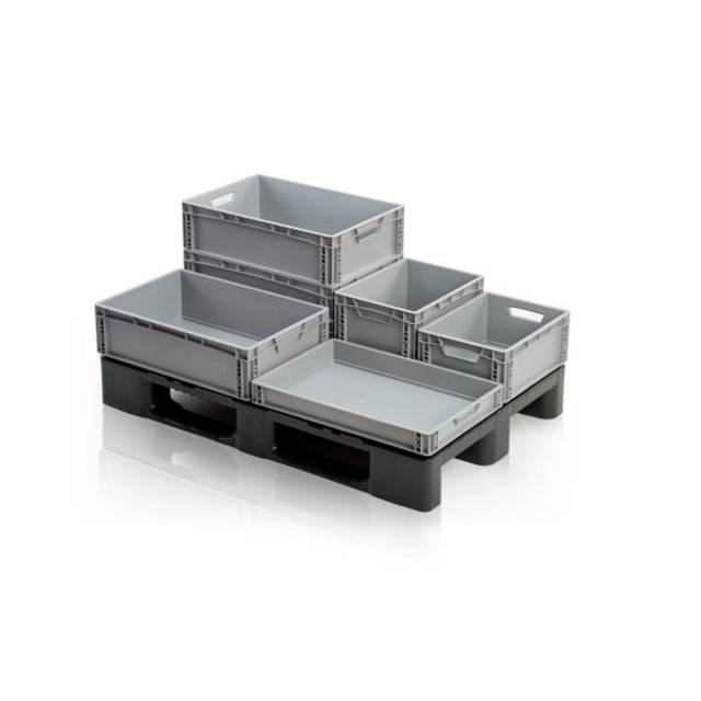 Skrzynka Plastikowa EURO 60x40x32 cm z otwartymi uchwytami Eurobox