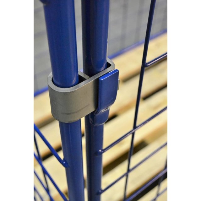 Cage Container steel H1200mm folding window on short side for europallet