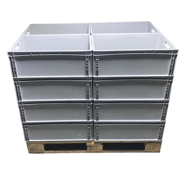 Eurobox Universal 60x40x22 cm closed handle Euro container KTL box stackable Eurobox Universal 60x40x22 cm closed handle Euro container KTL box stackable