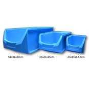 Kuweta magazynowa plastikowa C PP 35x21,3x15cm Czarna