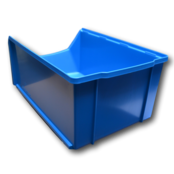 Kuweta magazynowa plastikowa D PP 51x31x20cm Czarna