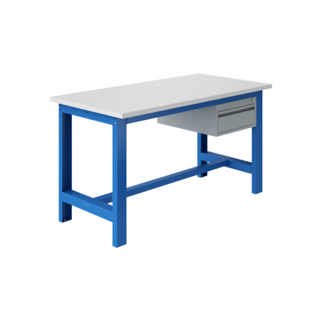 Ergonomic worktable SI-model Industrial blue 1500Kg Heavy Duty