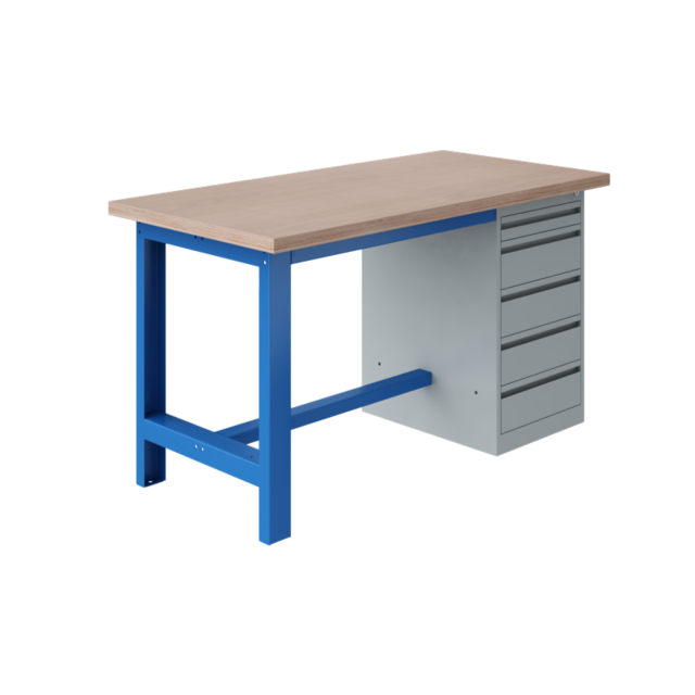 Ergonomiczny stół roboczy 1500 kg SI model Błękitny