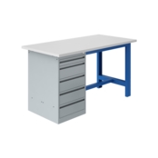 Ergonomic worktable SI-model Industrial blue 1500Kg Heavy Duty