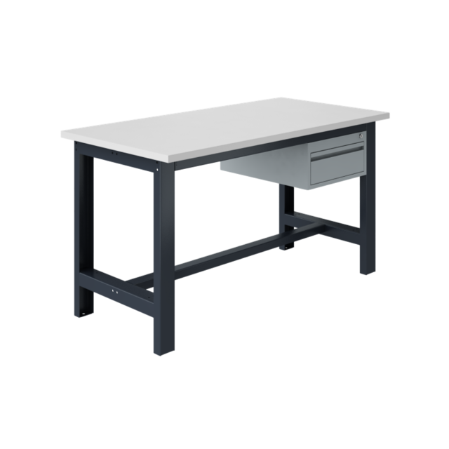 Ergonomic worktable SI-model gray anthracite 1500 kg heavy duty