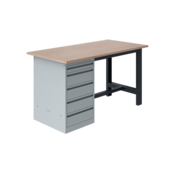 Ergonomic worktable SI-model gray anthracite 1500 kg heavy duty