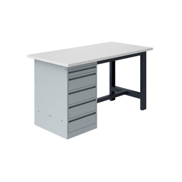 Ergonomiczny stół roboczy 1500 kg SI model Szary Antracyt