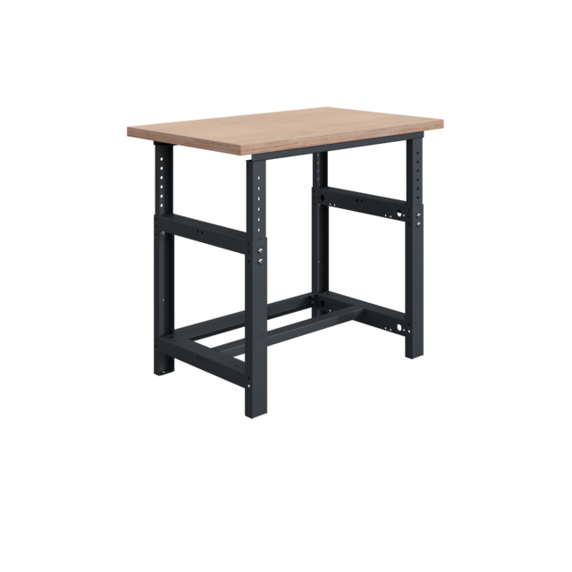 Mechanically height-adjustable worktable SI-model gray anthracite 1000 kg heavy duty