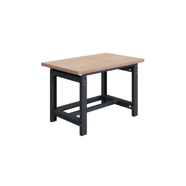 Mechanically height-adjustable worktable SI-model gray anthracite 1000 kg heavy duty