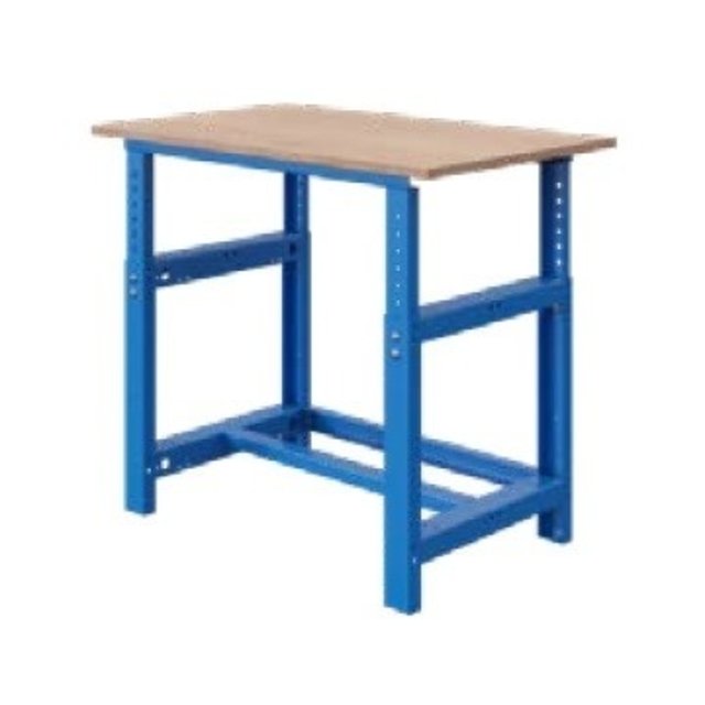 Mechanically height-adjustable worktable SI-model industrial blue 1000 kg heavy duty