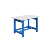 Mechanically height-adjustable worktable SI-model industrial blue 1000 kg heavy duty
