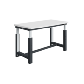 Electrically height-adjustable worktable SI-model gray anthracite 300 kg heavy duty