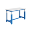 SalesBridges Electrically height-adjustable worktable SI-model industrial blue 300 kg heavy duty