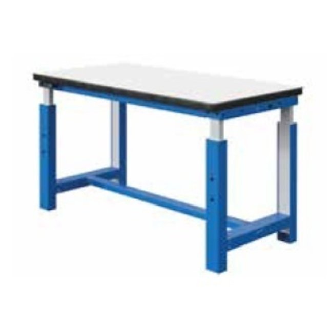 Elektrycznie regulowany stół roboczy 300 kg SI model Błękitny Elektrycznie regulowana wysokość