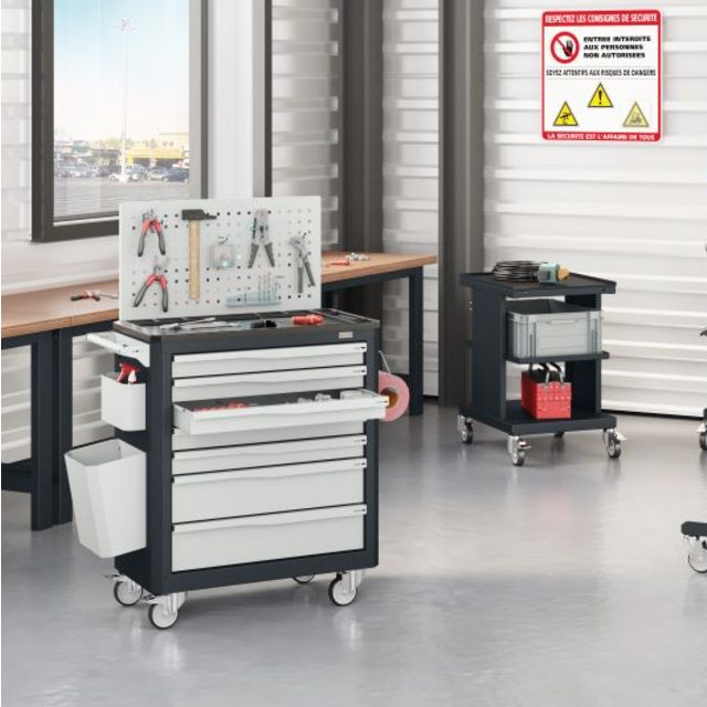 Workshop Trolley SERVILOG with drawers Industrial blue Workshop Trolley SERVILOG with drawers Industrial blue