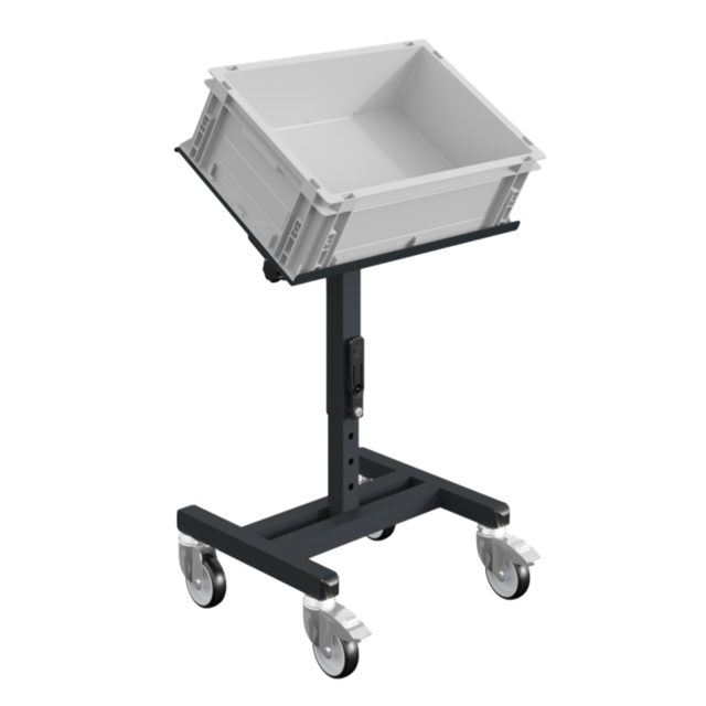 Workshop Trolley SRI Adjustable storage trolley for plastic crates