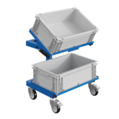 Workshop Trolley SRI 2 Adjustable storage trolley for plastic crates