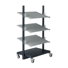 Workshop Trolley SPR 331 Storage Trolley for crates with adjustable levels