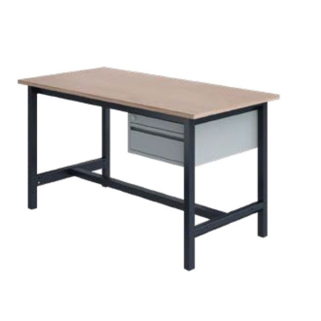 Ergonomiczny stół roboczy przemysłowy PTH 500 kg model Szary Antracyt