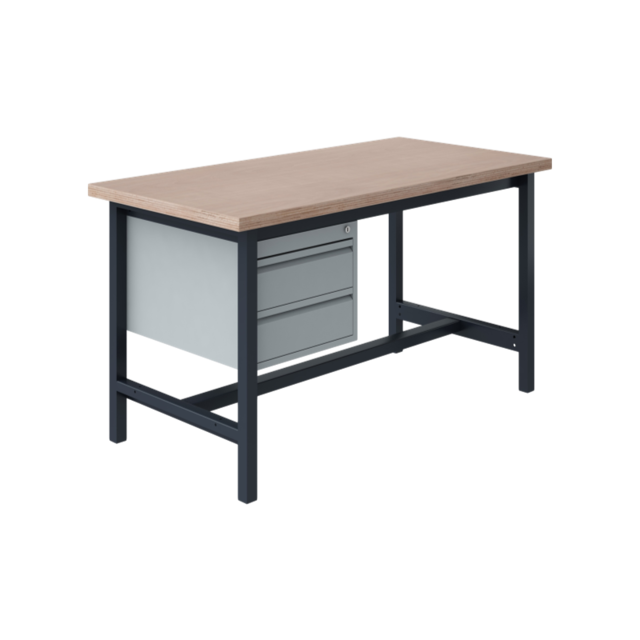 Ergonomiczny stół roboczy przemysłowy PTH 500 kg model Szary Antracyt