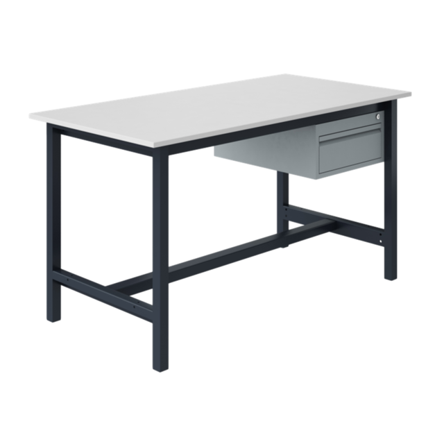 Ergonomiczny stół roboczy przemysłowy PTH 500 kg model Szary Antracyt