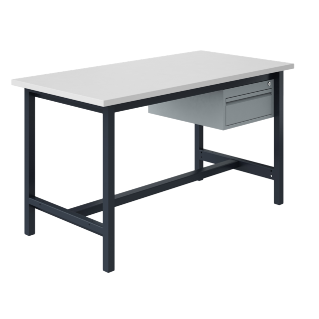 Ergonomiczny stół roboczy przemysłowy PTH 500 kg model Szary Antracyt